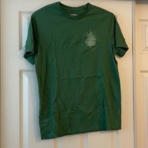 Goodfellow & Co Forest Green Tee “Plant It For The Planet” On Back Tree Design